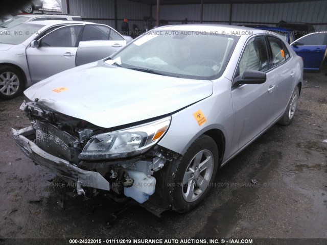 1G11B5SL1FF296129 - 2015 CHEVROLET MALIBU LS SILVER photo 2