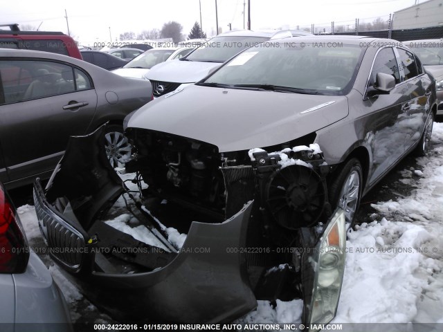 1G4GE5GD5BF250061 - 2011 BUICK LACROSSE CXS BROWN photo 2