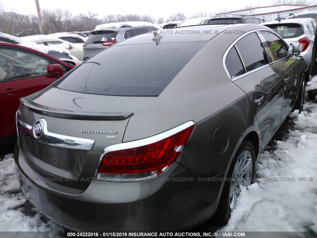 1G4GE5GD5BF250061 - 2011 BUICK LACROSSE CXS BROWN photo 4