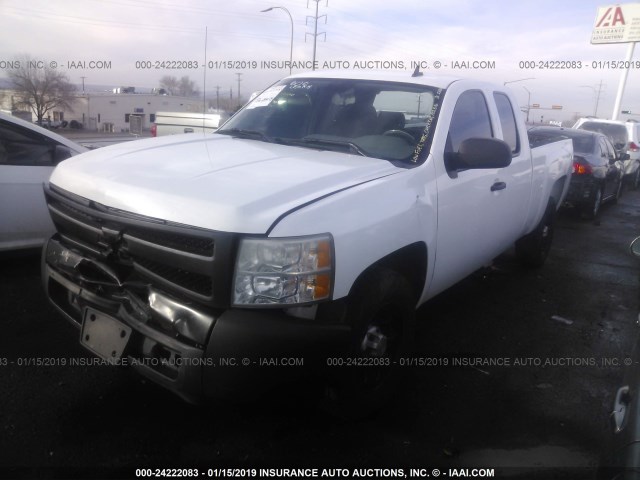 1GCEC19X19Z162036 - 2009 CHEVROLET SILVERADO C1500 WHITE photo 2