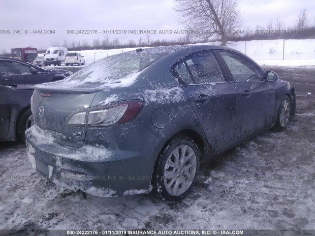 JM1BL1W61C1583744 - 2012 MAZDA 3 S BLUE photo 4