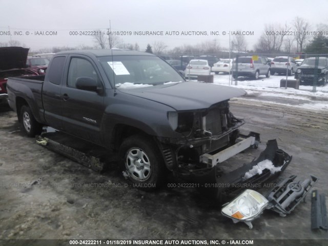 5TETX4CN7AZ740783 - 2010 TOYOTA TACOMA ACCESS CAB ნაცრისფერი ფოტო 1