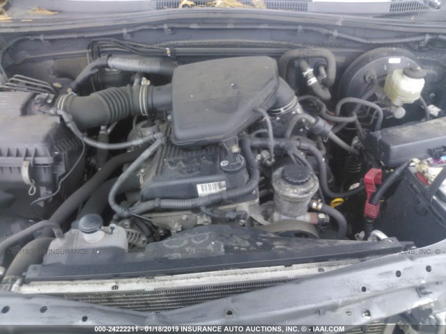 5TETX4CN7AZ740783 - 2010 TOYOTA TACOMA ACCESS CAB ნაცრისფერი ფოტო 10