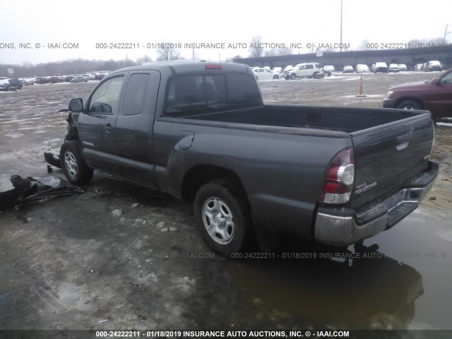 5TETX4CN7AZ740783 - 2010 TOYOTA TACOMA ACCESS CAB ნაცრისფერი ფოტო 3