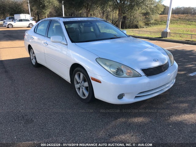 JTHBA30G855119086 - 2005 LEXUS ES WHITE photo 1