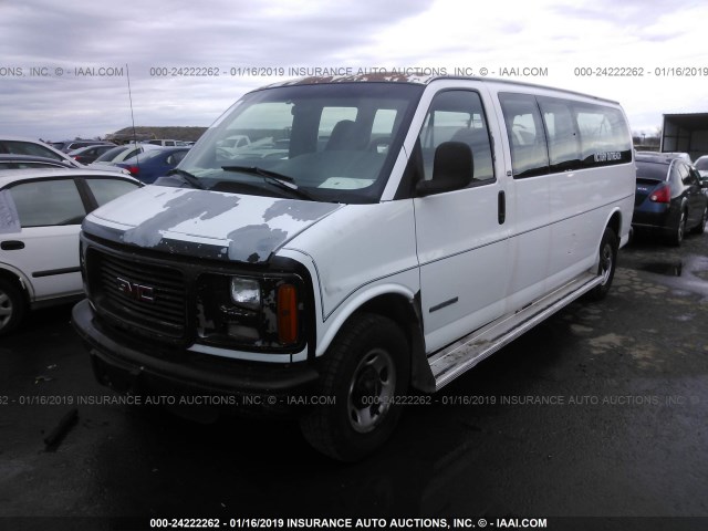 1GKHG39R3Y1240283 - 2000 GMC SAVANA G3500 WHITE photo 2