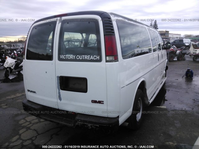 1GKHG39R3Y1240283 - 2000 GMC SAVANA G3500 WHITE photo 4