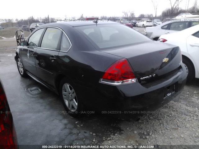 2G1WB5E31F1121808 - 2015 CHEVROLET IMPALA LIMITED LT BLACK photo 3