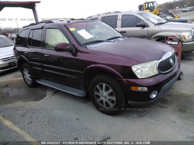 5GADS13S952278200 - 2005 BUICK RAINIER CXL MAROON photo 1