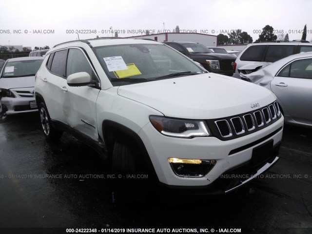 3C4NJDCBXJT442389 - 2018 JEEP COMPASS LIMITED WHITE photo 1