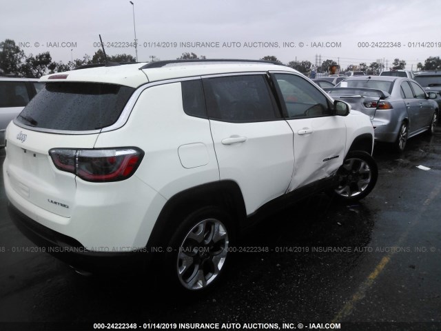 3C4NJDCBXJT442389 - 2018 JEEP COMPASS LIMITED WHITE photo 4