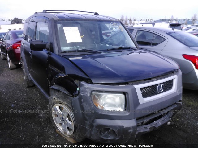 5J6YH186X3L017170 - 2003 HONDA ELEMENT EX BLACK photo 1