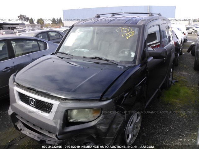 5J6YH186X3L017170 - 2003 HONDA ELEMENT EX BLACK photo 2