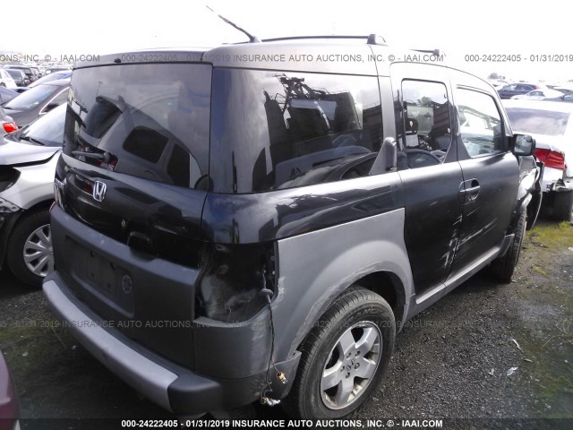 5J6YH186X3L017170 - 2003 HONDA ELEMENT EX BLACK photo 4