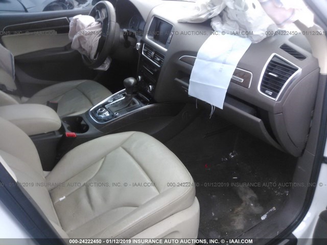 WA1LFAFP8DA024790 - 2013 AUDI Q5 PREMIUM PLUS WHITE photo 5