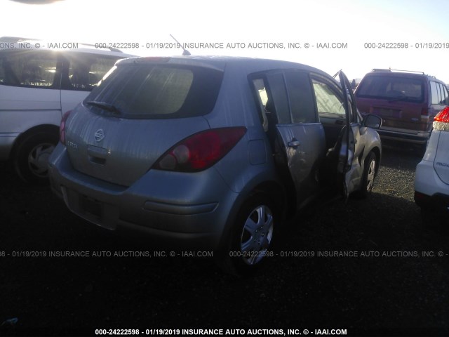 3N1BC13E79L384195 - 2009 NISSAN VERSA S/SL GRAY photo 4