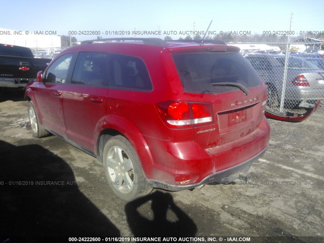 3C4PDCBG3CT354231 - 2012 DODGE JOURNEY SXT RED photo 3