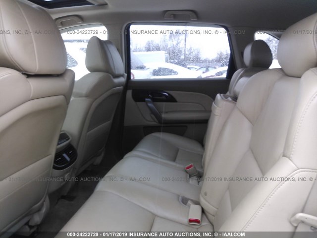 2HNYD28317H512948 - 2007 ACURA MDX TECHNOLOGY WHITE photo 8