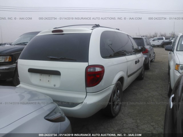 1D4GP24R56B617389 - 2006 DODGE GRAND CARAVAN SE WHITE photo 4