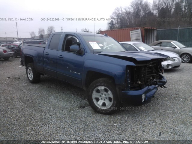 1GCVKRECXJZ100854 - 2018 CHEVROLET SILVERADO K1500 LT BLUE photo 1