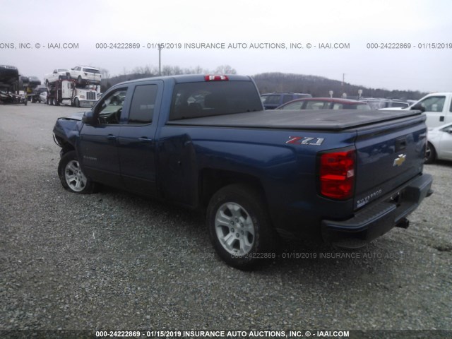 1GCVKRECXJZ100854 - 2018 CHEVROLET SILVERADO K1500 LT BLUE photo 3