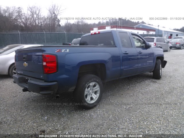 1GCVKRECXJZ100854 - 2018 CHEVROLET SILVERADO K1500 LT BLUE photo 4