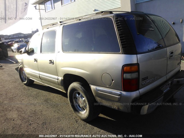 3GKFK16T9YG116997 - 2000 GMC YUKON XL K1500 BEIGE photo 3