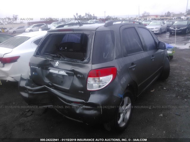 JS2YB5A37B6302040 - 2011 SUZUKI SX4 GRAY photo 4