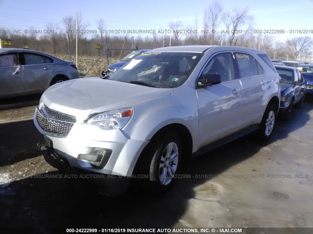 2GNALAEK6E1183757 - 2014 CHEVROLET EQUINOX LS GRAY photo 2