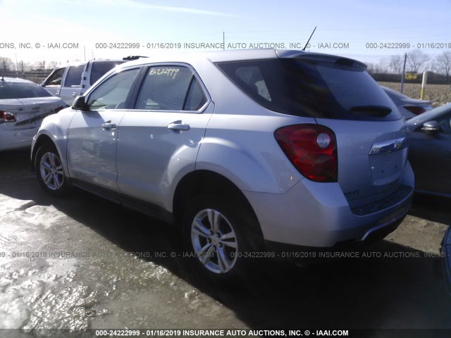 2GNALAEK6E1183757 - 2014 CHEVROLET EQUINOX LS GRAY photo 3