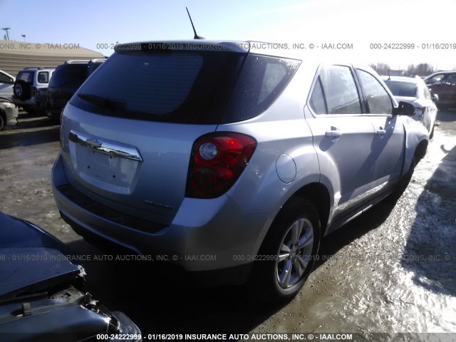 2GNALAEK6E1183757 - 2014 CHEVROLET EQUINOX LS GRAY photo 4