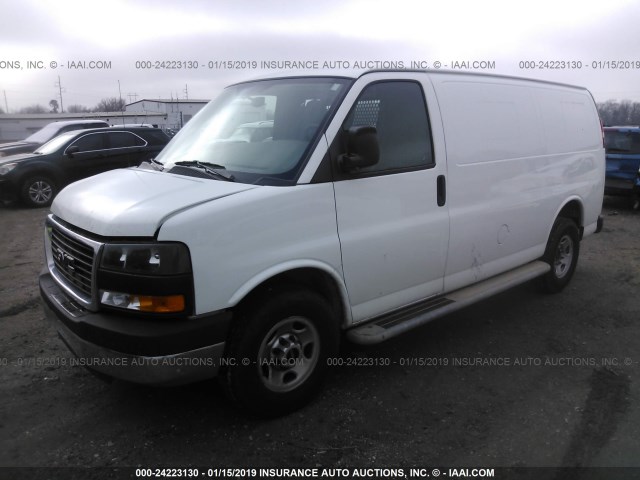 1GTW7FCA5E1915666 - 2014 GMC SAVANA G2500 WHITE photo 2