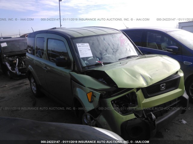 5J6YH287X6L007502 - 2006 HONDA ELEMENT EX GREEN photo 1