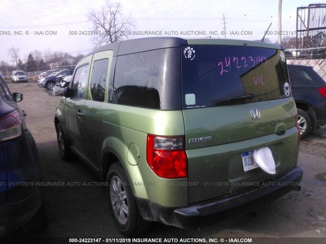 5J6YH287X6L007502 - 2006 HONDA ELEMENT EX GREEN photo 3