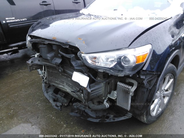 4A4AR3AU2EE005491 - 2014 MITSUBISHI OUTLANDER SPORT ES BLACK photo 6