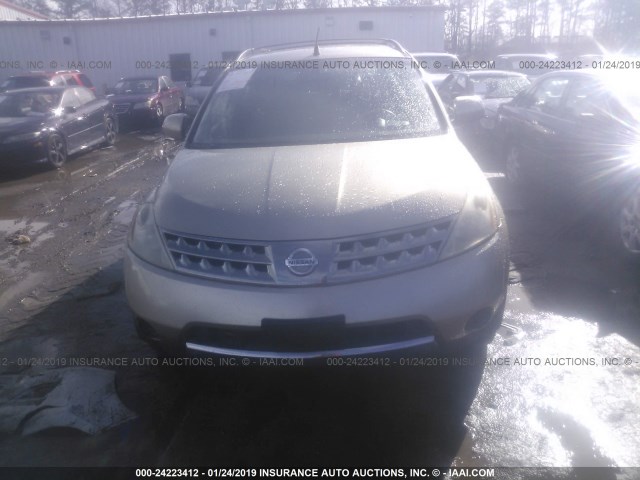 JN8AZ08W76W508947 - 2006 NISSAN MURANO SL/SE/S GOLD photo 6