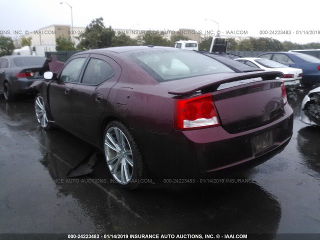 2B3CA3CVXAH242344 - 2010 DODGE CHARGER SXT RED photo 3