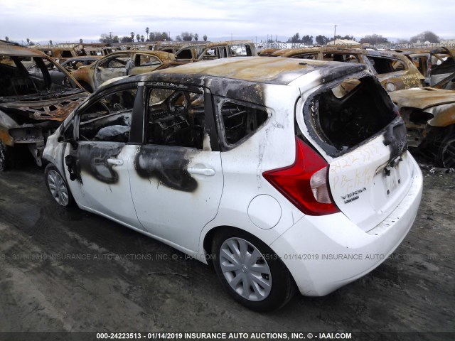 3N1CE2CP9FL405615 - 2015 NISSAN VERSA NOTE S/S PLUS/SV/SL/SR WHITE photo 3