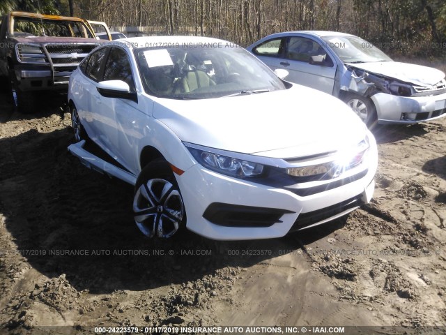 2HGFC2F5XJH582185 - 2018 HONDA CIVIC LX WHITE photo 1