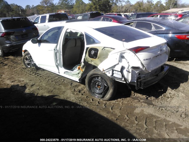 2HGFC2F5XJH582185 - 2018 HONDA CIVIC LX WHITE photo 3