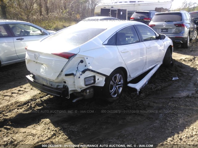 2HGFC2F5XJH582185 - 2018 HONDA CIVIC LX WHITE photo 4