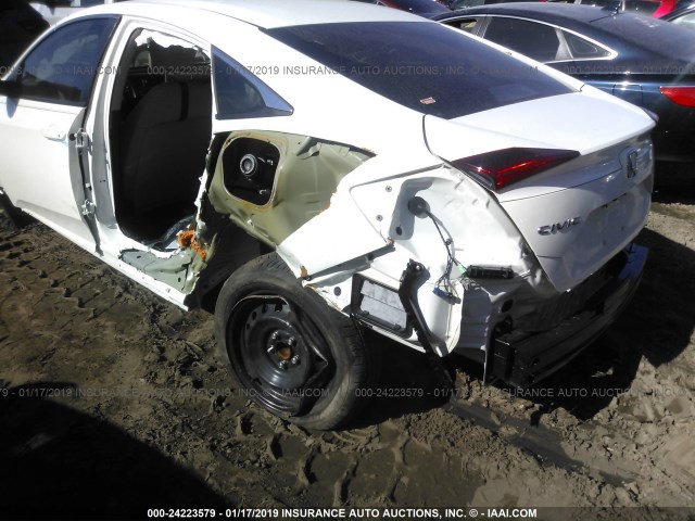 2HGFC2F5XJH582185 - 2018 HONDA CIVIC LX WHITE photo 6