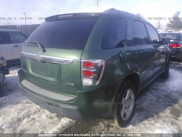 2CNDL73F556067334 - 2005 CHEVROLET EQUINOX LT GREEN photo 4