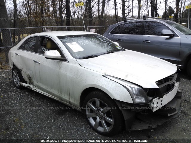 1G6AA5RA1D0141274 - 2013 CADILLAC ATS WHITE photo 1