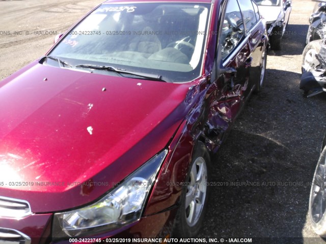 1G1PE5SB1G7151726 - 2016 CHEVROLET CRUZE LIMITED LT RED photo 6