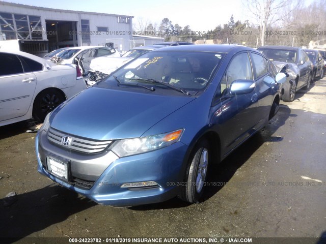 JHMZE2H7XAS026437 - 2010 HONDA INSIGHT EX BLUE photo 2