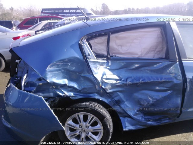 JHMZE2H7XAS026437 - 2010 HONDA INSIGHT EX BLUE photo 6