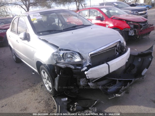 KL1TD56648B120935 - 2008 CHEVROLET AVEO LS SILVER photo 6