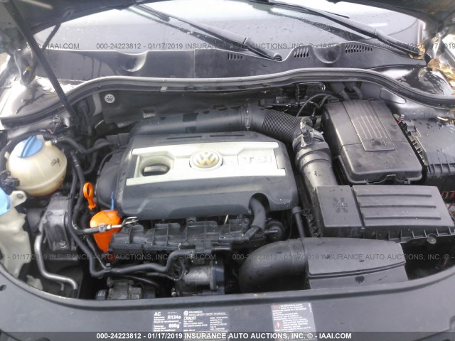 WVWJK73C98P131721 - 2008 VOLKSWAGEN PASSAT TURBO GRAY photo 10