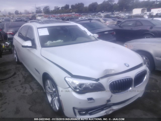 WBAYE8C57DDE22162 - 2013 BMW 750 LI WHITE photo 1